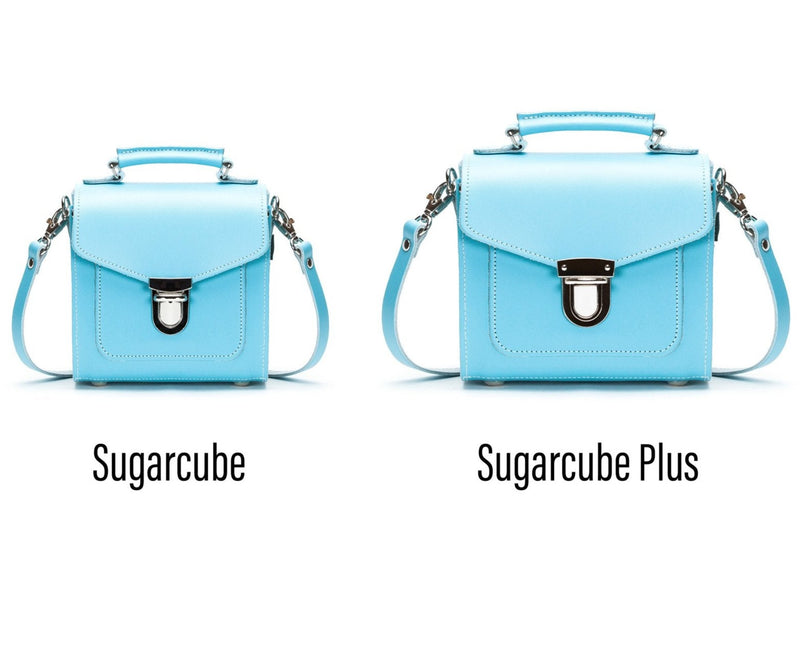 Pastel Baby Blue Leather Sugarcube - Sugarcube - Zatchels