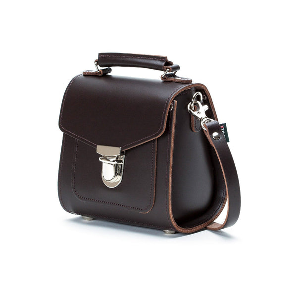 Dark Brown Leather Sugarcube - Sugarcube - Zatchels