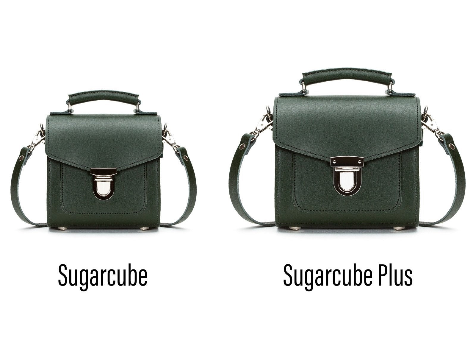 バッグ Sugar Zatchels Ivy Green Handmade Leather Sugarcube Bag