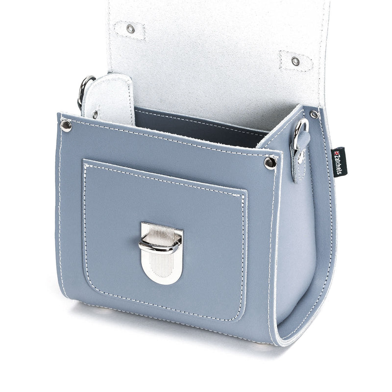 Lilac Grey Leather Sugarcube - Sugarcube - Zatchels