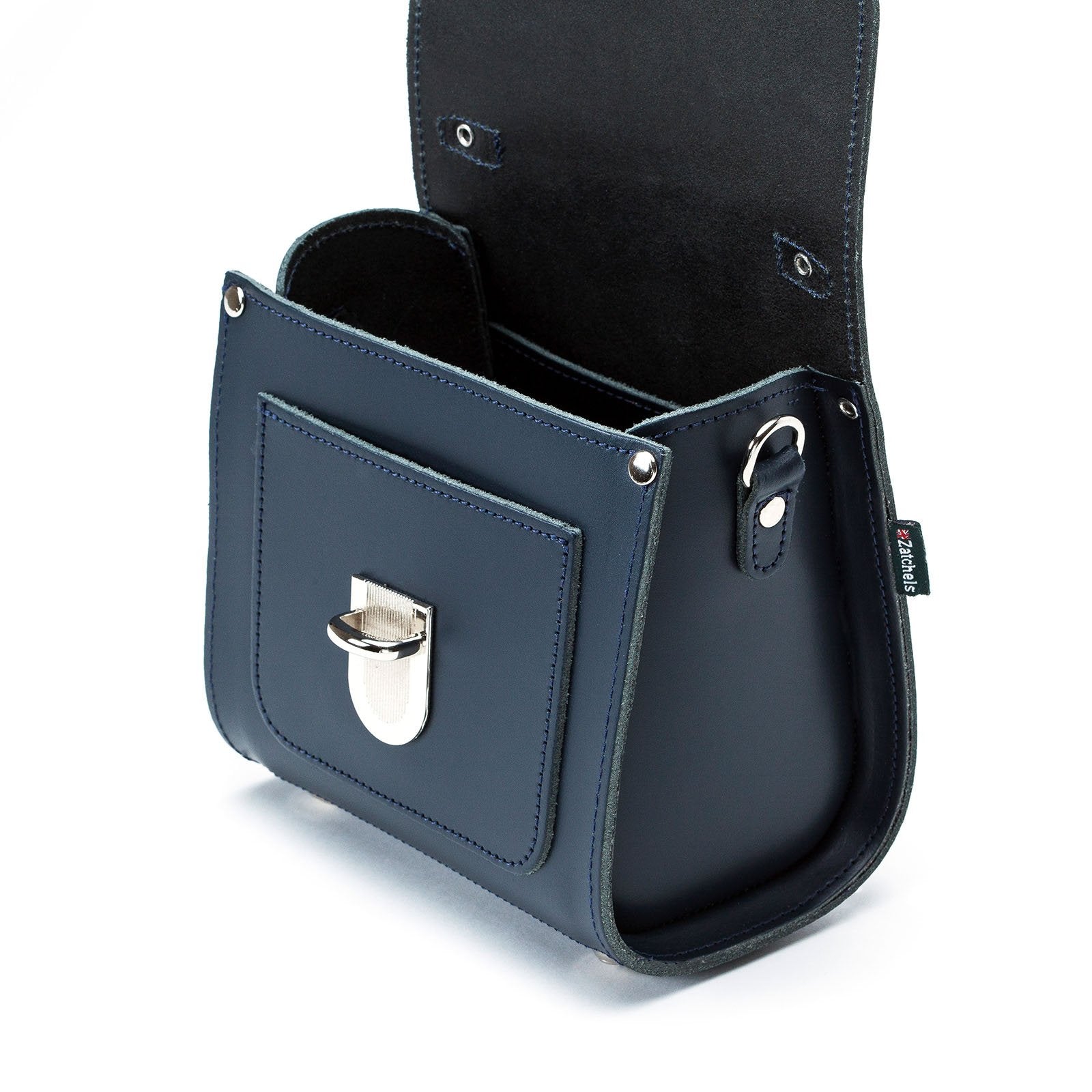Navy Leather Sugarcube - Sugarcube - Zatchels