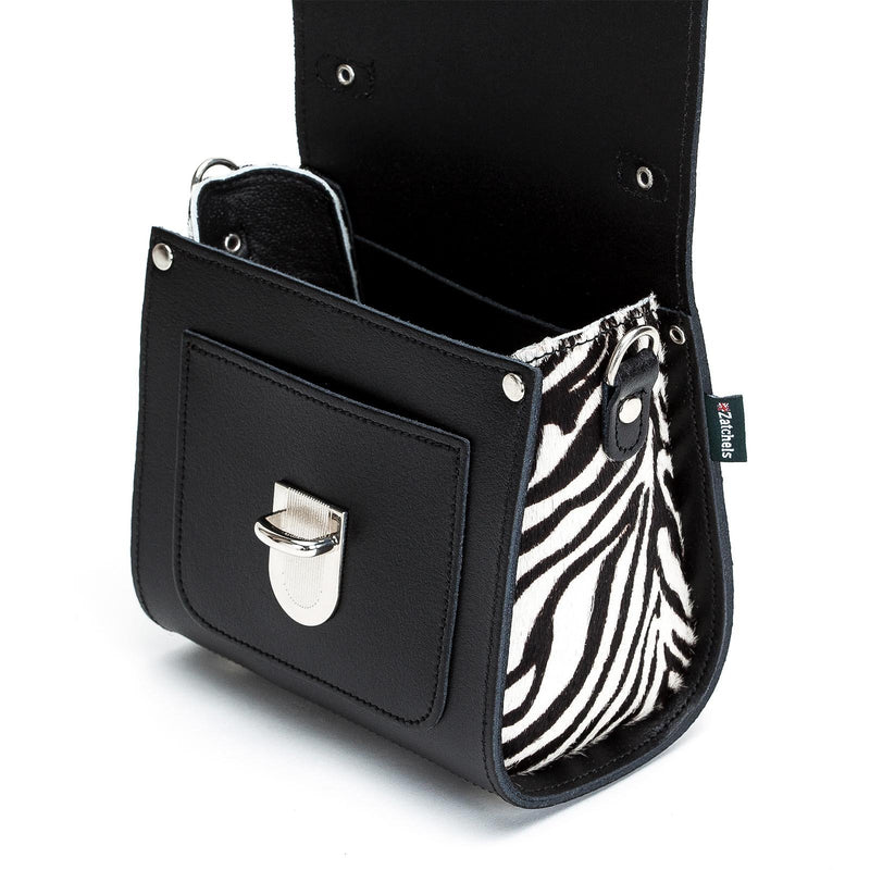 Zebra Leather Sugarcube - Sugarcube - Zatchels