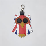 Owl bag charm - Union Jack - Navy Blue
