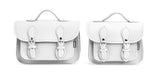 Handmade Leather Micro Satchel - White